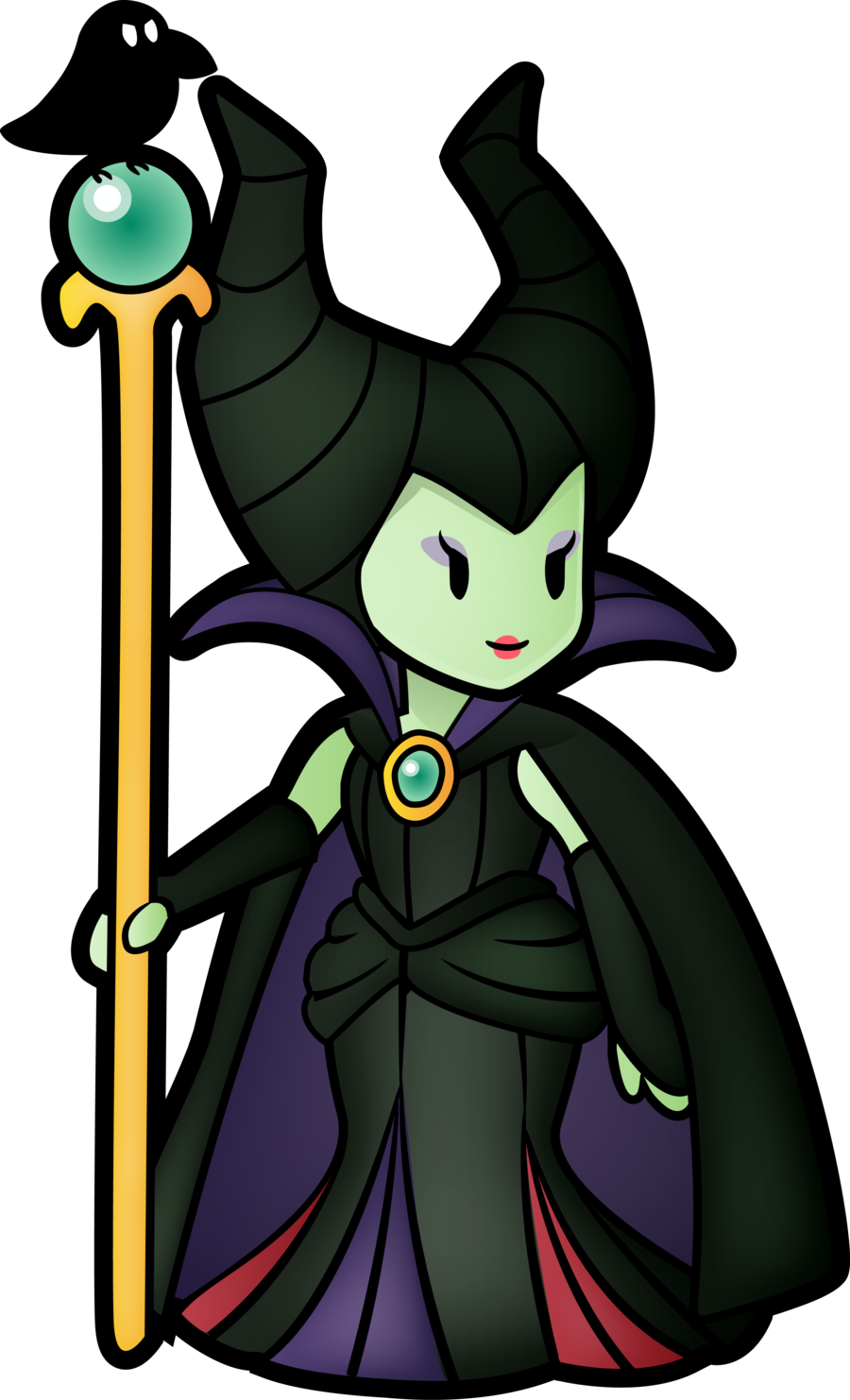 Paper Maleficent By ~decapitated-kittens On Deviantart - Super Paper Mario Villains - Free Transparent PNG Clipart Images Download. - Tattoo Transparent PNG Free Download