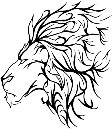 Lion Tattoo By Amberfanged On Deviantart - Transparent Lion Design - Free Transparent PNG Clipart Images Download. - Tattoo Transparent PNG Free Download