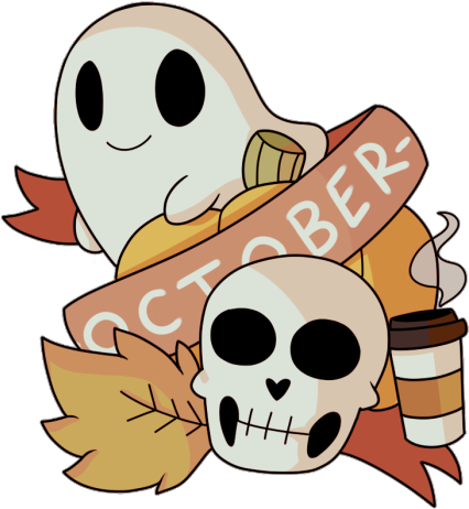 Design Orange Halloween Tattoo Skeletons Fall Autumn - Halloween Tumblr Png - Free Transparent PNG Clipart Images Download. - Tattoo Transparent PNG Free Download