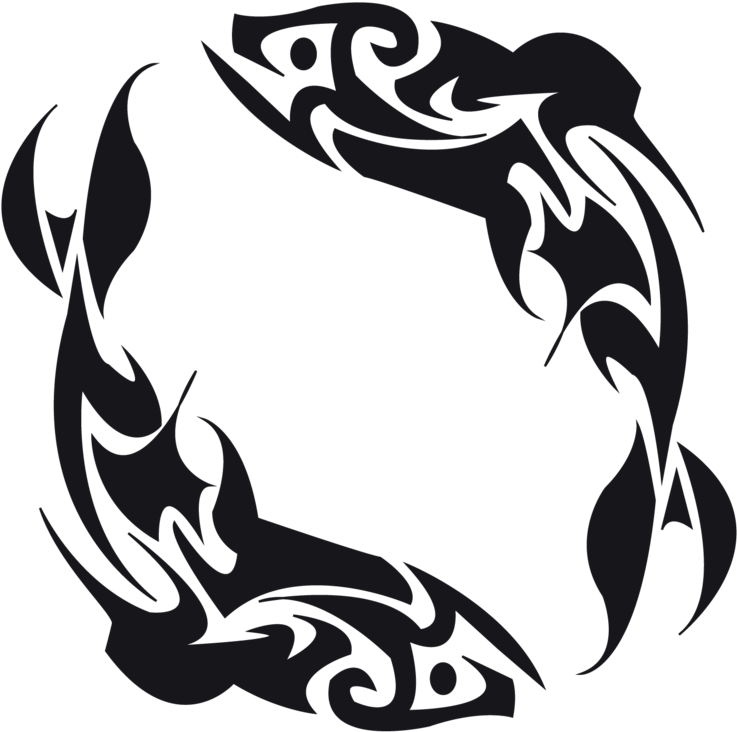 Download Tribal Tattoo Koi Fish - Tribal Fish Tattoo Design - Free Transparent PNG Clipart Images Download. - Tattoo Transparent PNG Free Download