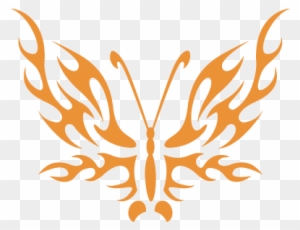 Stencil Aerografia Tattoo Animal 048 Mariposa Fuego - Free Transparent PNG Clipart Images Download. - Tattoo Transparent PNG Free Download