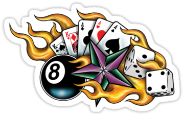 Nautical Star Tattoos Clipart Dice - 8 Ball Tattoo Outline - Free Transparent PNG Clipart Images Download. - Tattoo Transparent PNG Free Download