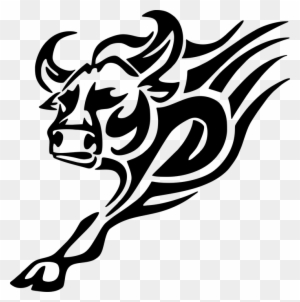 Rose Tattoo Black And White 26, Buy Clip Art - Tribal Bull - Free Transparent PNG Clipart Images Download. - Tattoo Transparent PNG Free Download