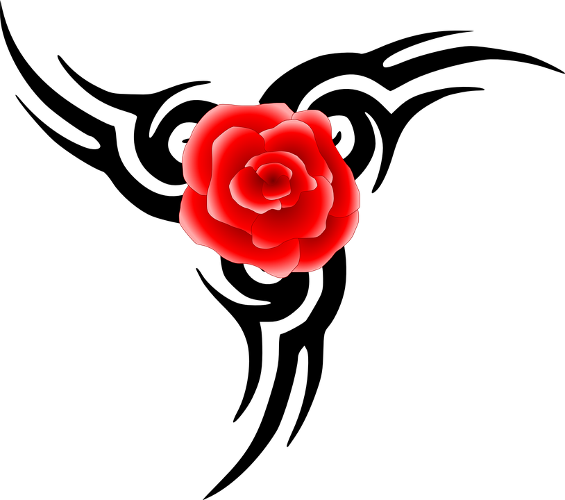 Rose Tattoo Black And White 20, Buy Clip Art - Tribal Tattoo - Free Transparent PNG Clipart Images Download. - Tattoo Transparent PNG Free Download