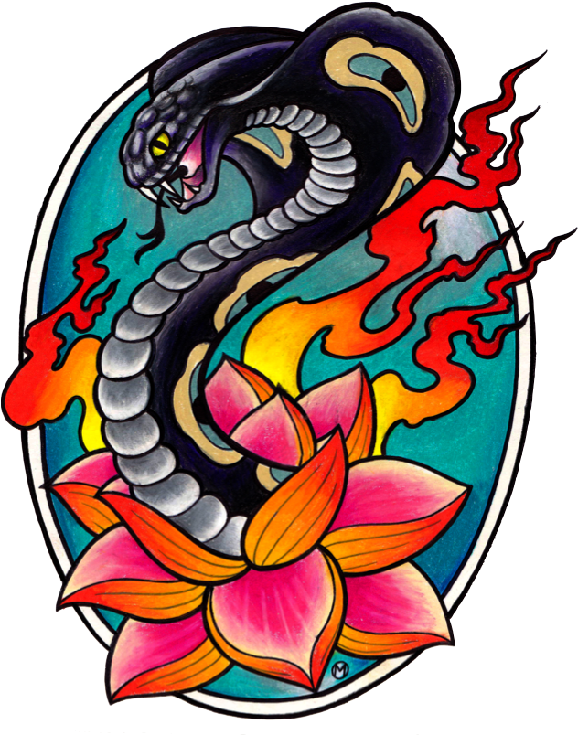 90 Cobra Tattoo Designs For Men - Black Cobra Tattoos - Free Transparent PNG Clipart Images Download. - Tattoo Transparent PNG Free Download