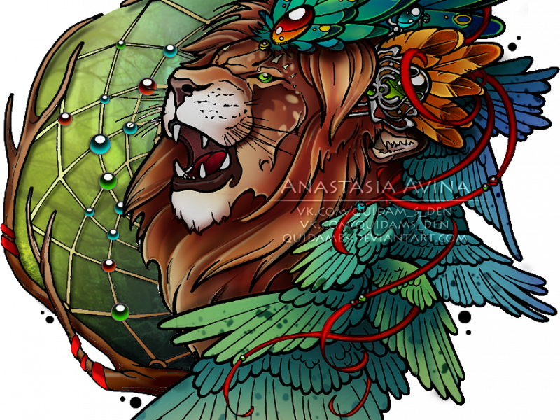 Download New School Lion Tattoo Designs - Tattoo - Free Transparent PNG Clipart Images Download. - Tattoo Transparent PNG Free Download