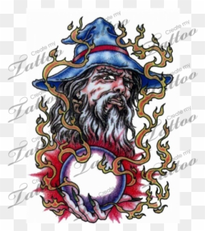 Marketplace Tattoo Wizard - Wizard Tattoos - Free Transparent PNG Clipart Images Download. - Tattoo Transparent PNG Free Download