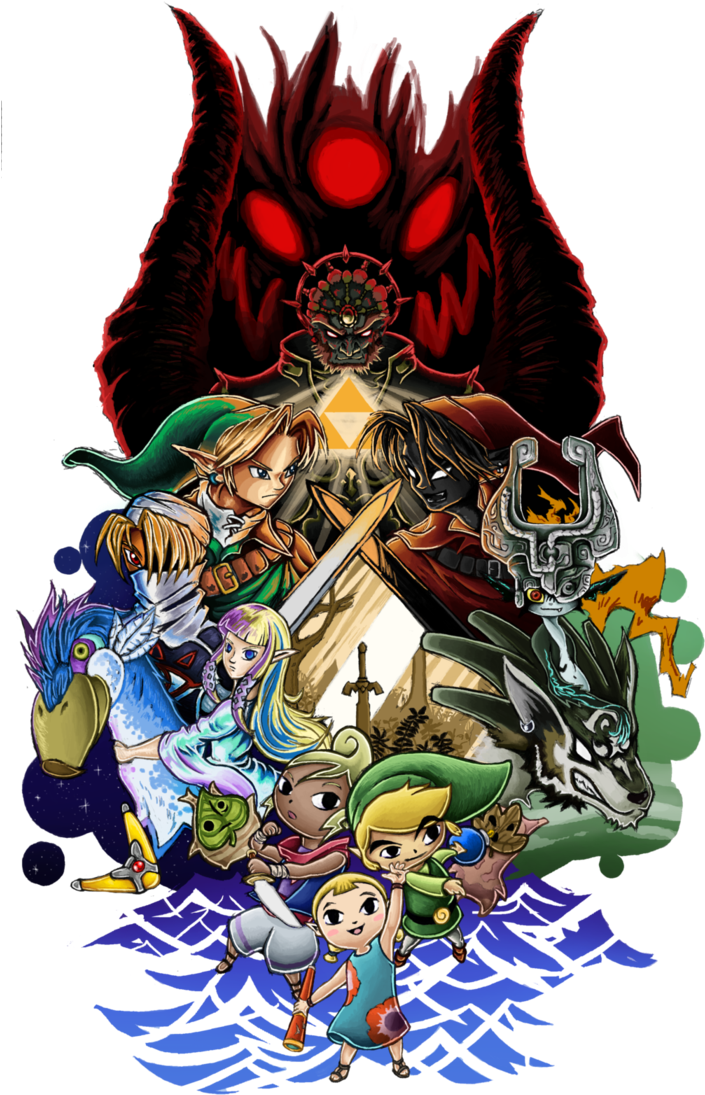 The Legend Of Zelda By M-smee - T-shirt - Free Transparent PNG Clipart Images Download. - Tattoo Transparent PNG Free Download