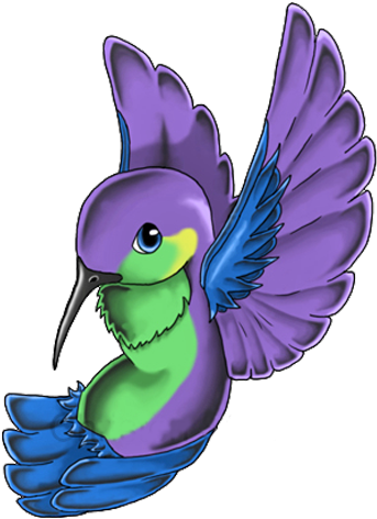 Native American Hummingbird Clipart - Cartoon Tattoos Hummingbird - Free Transparent PNG Clipart Images Download. - Tattoo Transparent PNG Free Download