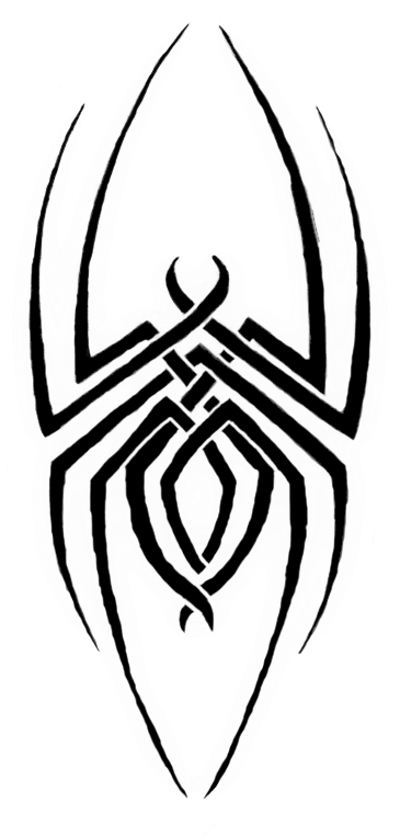 Tribal Spider 1 By Deathangelsday - Tribal Spider Tattoo Designs - Free Transparent PNG Clipart Images Download. - Tattoo Transparent PNG Free Download