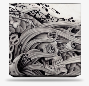 Sony Ps4 Pro Skull Tattoo Skin , Png Download - Nintendo Switch Skin Tattoo, Transparent - Tattoo Transparent PNG Free Download