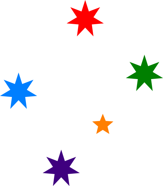 Colorful Stars Clipart Png - Southern Cross Tattoo Transparent PNG - 522x593 - Free Download on - Tattoo Transparent PNG Free Download