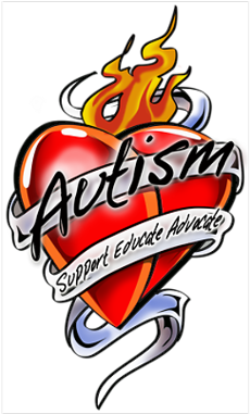 Autism Tattoo Heart Poster - Autism Tattoo Heart Tile Coaster - Free Transparent PNG Clipart Images Download. - Tattoo Transparent PNG Free Download