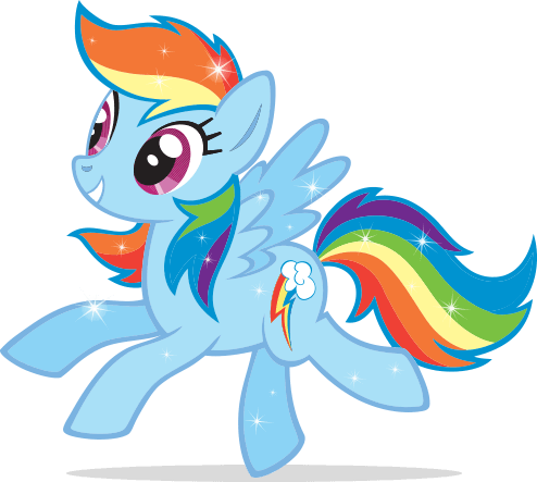 Rainbow Dash - Shindigz My Little Pony Tattoo Favours Transparent PNG - 494x443 - Free Download on - Tattoo Transparent PNG Free Download