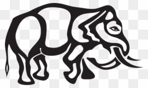 Elephant Tattoo Stencil - Elephants - Free Transparent PNG Clipart Images Download. - Tattoo Transparent PNG Free Download