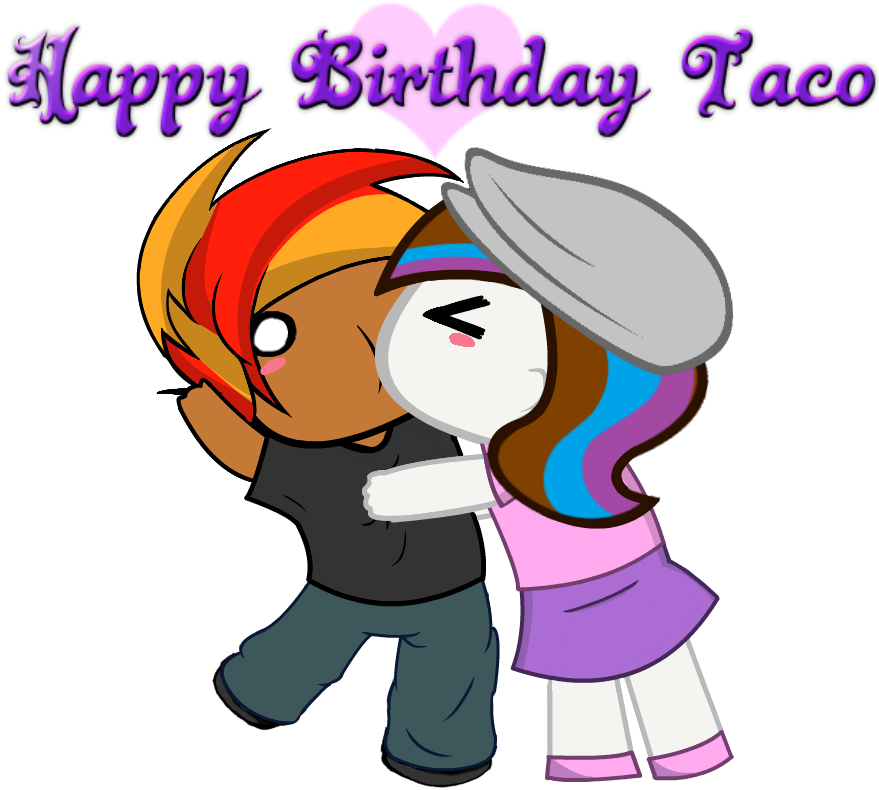 Happy Birthday Taco By Keychi-fim - Happy Birthday-lady In Heels-tattoo Card - Free Transparent PNG Clipart Images Download. - Tattoo Transparent PNG Free Download