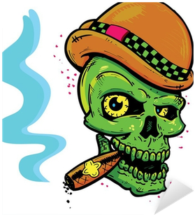 Punk Tattoo Style Skull With Wings Smoking A Cigar - Anti-phishing Working Group - Free Transparent PNG Clipart Images Download. - Tattoo Transparent PNG Free Download