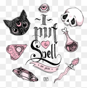 Silverwitch - Put A Spell On You Tattoo - Free Transparent PNG Clipart Images Download. - Tattoo Transparent PNG Free Download