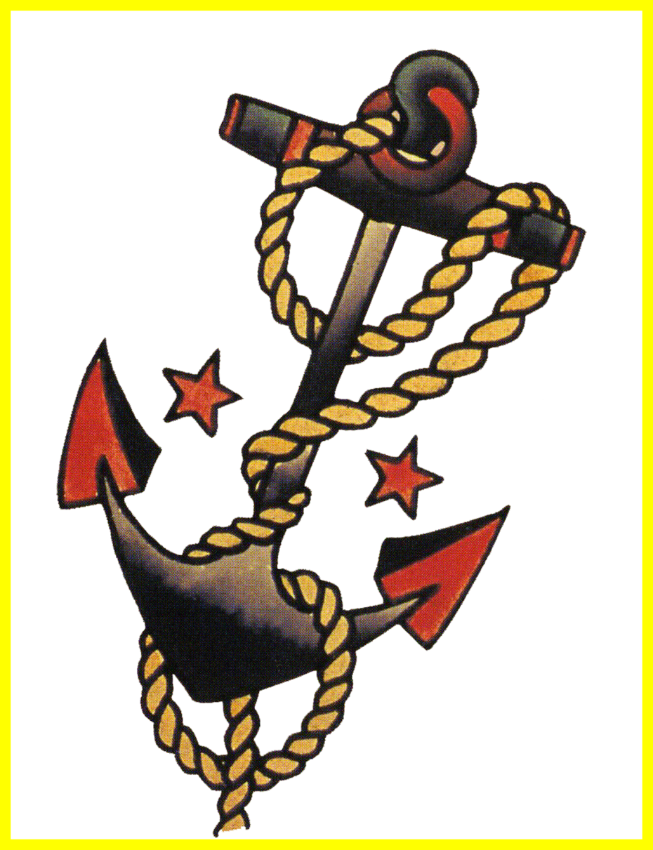 Awesome Sailor Jerry Vintage Tattoo Designs Anchors - Sailor Jerry Anchor Tattoo - Free Transparent PNG Clipart Images Download. - Tattoo Transparent PNG Free Download