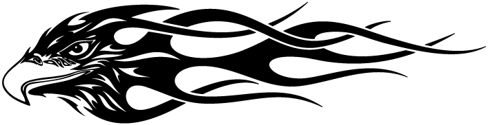 Flaming Eagle Tattoo Clipart - Dragoes Para Tatuagem Tribal - Free Transparent PNG Clipart Images Download. - Tattoo Transparent PNG Free Download