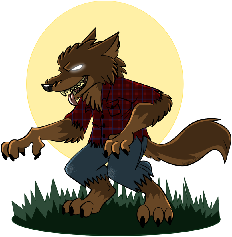 Cartoon Werewolf Tattoo Design By Jandan Nabyn - Cartoon Werewolf - Free Transparent PNG Clipart Images Download. - Tattoo Transparent PNG Free Download