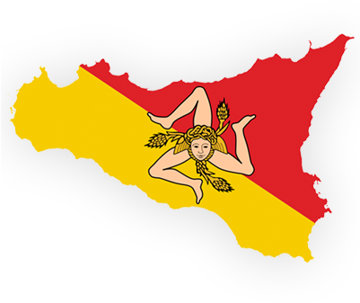 Gift Baskets To Sicily - Flag Of Sicily Tattoo - Free Transparent PNG Clipart Images Download. - Tattoo Transparent PNG Free Download
