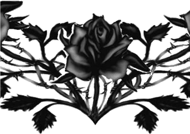 Gothic Tattoos Clipart Garden - Black Rose Tattoo Png - Free Transparent PNG Clipart Images Download. - Tattoo Transparent PNG Free Download
