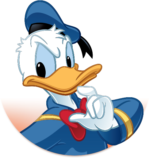 Clipart Friends Mickey Mouse Clubhouse - Donald Duck Temporary Tattoo Transparent PNG - 600x600 - Free Download on - Tattoo Transparent PNG Free Download