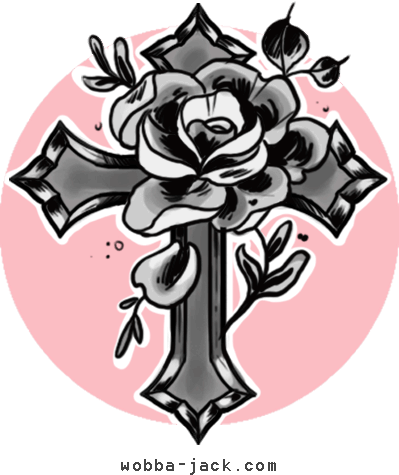Significato Tatuaggio Rosa Croce Wobba-jack Tattoo - Croce Tattoo Old School - Free Transparent PNG Clipart Images Download. - Tattoo Transparent PNG Free Download