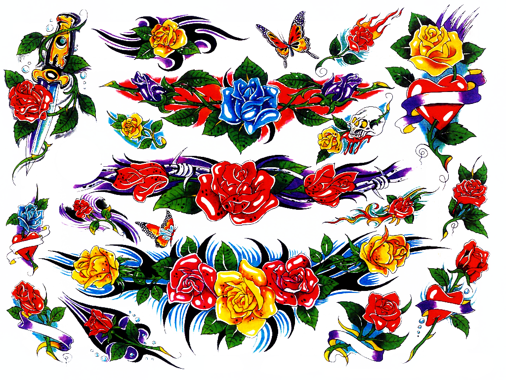Flash Tattoos Designs 33 - Тату Эскиз Феникс Цветная - Free Transparent PNG Clipart Images Download. - Tattoo Transparent PNG Free Download