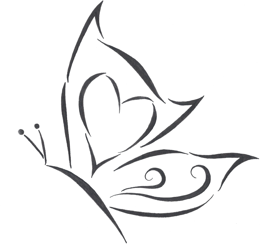 Butterfly Tattoo Designs Png Transparent Images - Butterfly Black And White Png - Free Transparent PNG Clipart Images Download. - Tattoo Transparent PNG Free Download