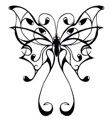 Triquetra Tattoo - Clipart Best - Butterfly Tattoos - Free Transparent PNG Clipart Images Download. - Tattoo Transparent PNG Free Download