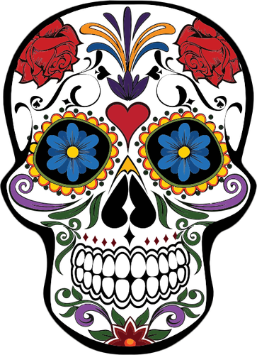 Jpg Free Stock Floral Image Tattoos Pinterest - Skull Clipart - Free Transparent PNG Clipart Images Download. - Tattoo Transparent PNG Free Download