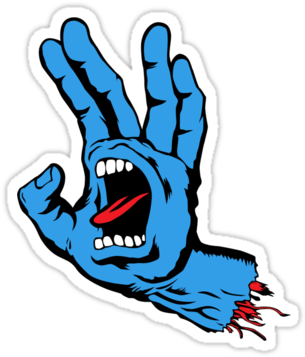 Spock Screaming Hand By Neizan Santa Cruz Logo, Zombie - Santa Cruz Screaming Hand Transparent - Free Transparent PNG Clipart Images Download. - Tattoo Transparent PNG Free Download