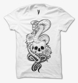 Skull X Snake Tattoo From Xteas Created For The Launch - Skull Roses And Snake Tattoo, HD Png Download - Tattoo Transparent PNG Free Download