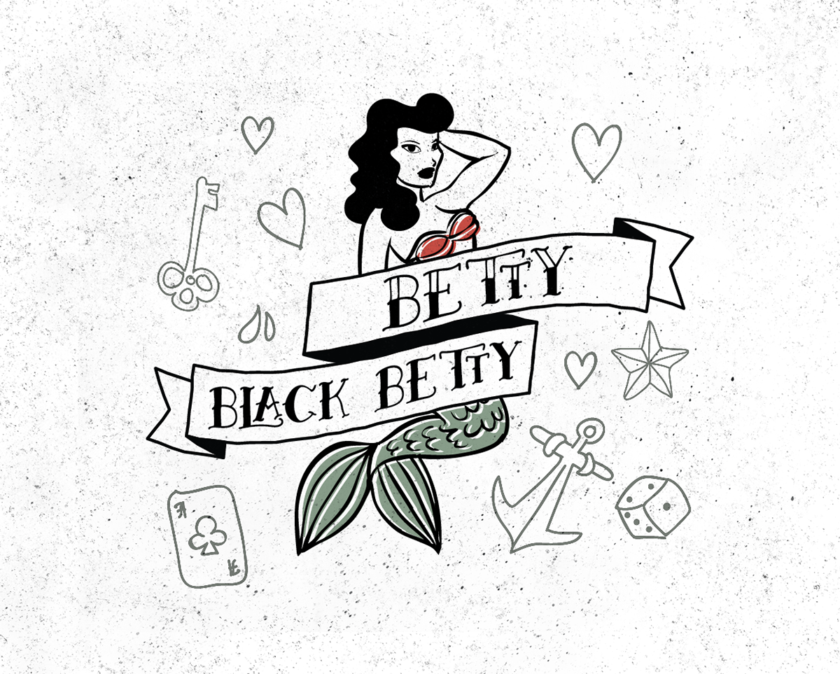 Betty Is A Typeface Inspired By The Vintage And Old - Betty Font Transparent PNG - 1200x963 - Free Download on - Tattoo Transparent PNG Free Download