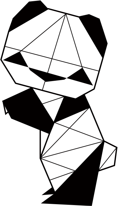 Panda Tattoo Im Origami Style - Animaux Origami En Dessin - Free Transparent PNG Clipart Images Download. - Tattoo Transparent PNG Free Download