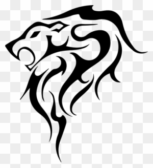 Tribal Panther Vector Clip Art Public Domain Vectors - Simple Tribal Lion Tattoos - Free Transparent PNG Clipart Images Download. - Tattoo Transparent PNG Free Download
