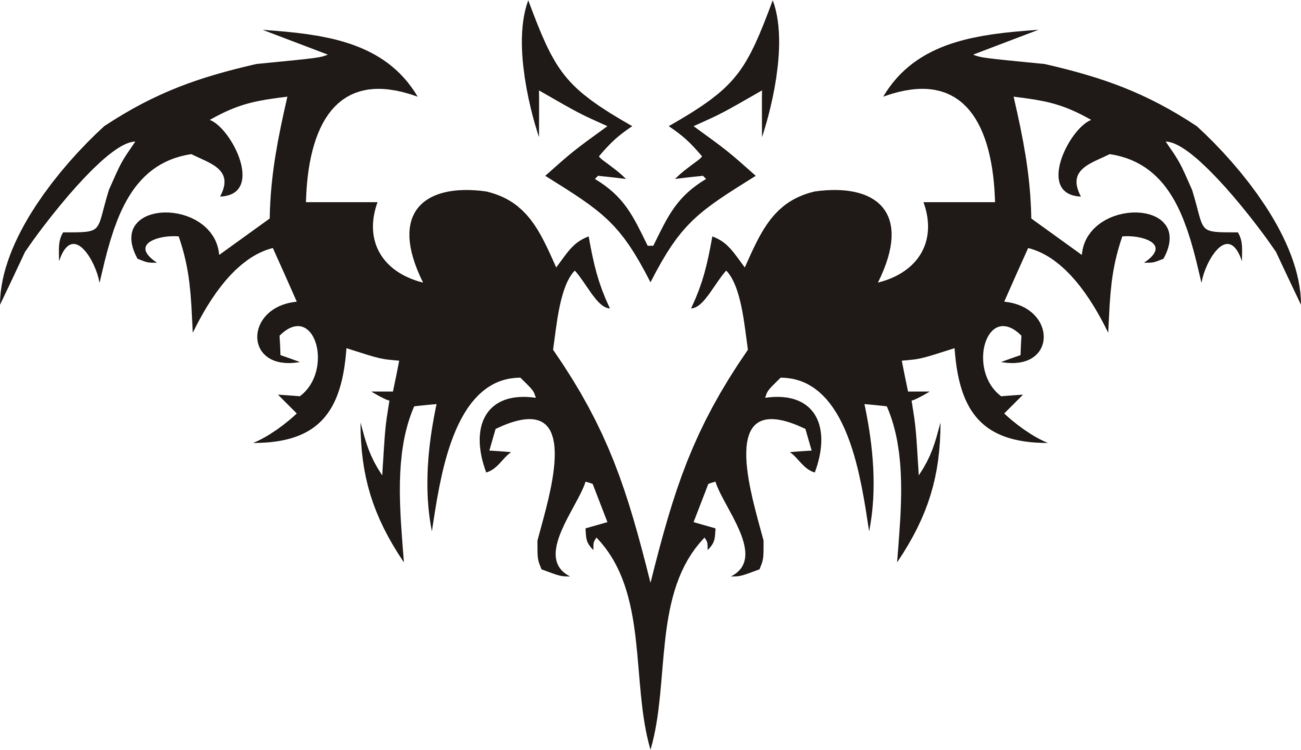 Tattoo Artist Bat Body Art - Tribal Bat Tattoo - Free Transparent PNG Clipart Images Download. - Tattoo Transparent PNG Free Download