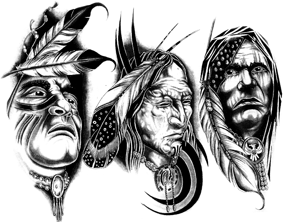 Transparent Neck Tattoo Designs Download - Native American Tattoo Sketch Transparent PNG - 1024x768 - Free Download on - Tattoo Transparent PNG Free Download