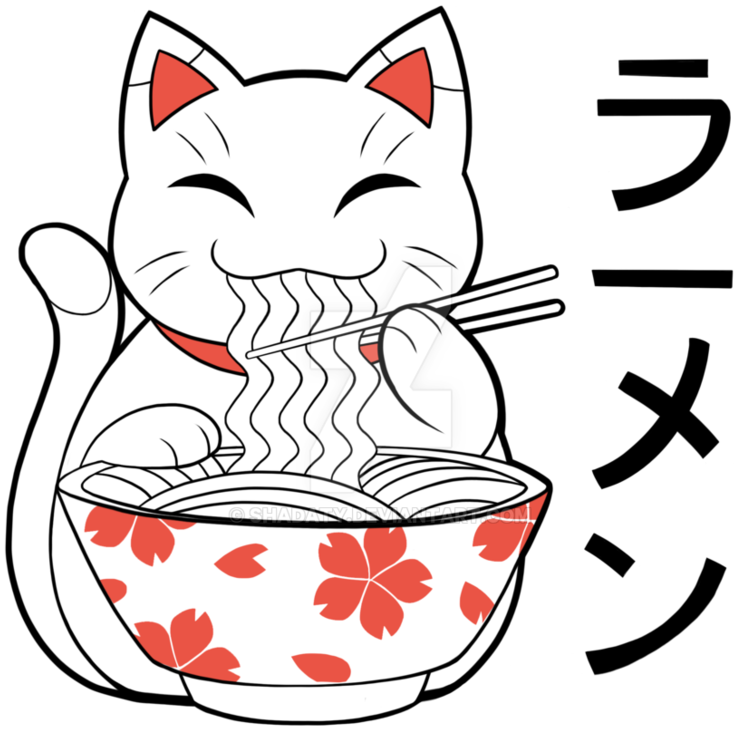 Tattoo Design Maneki Neko By Shadaty On - Tattoo Design Maneki Neko By Shadaty On - Free Transparent PNG Clipart Images Download. - Tattoo Transparent PNG Free Download