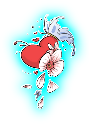 Two Hearts One Love Tattoo Designs Of Heart - Illustration Transparent PNG - 312x469 - Free Download on - Tattoo Transparent PNG Free Download