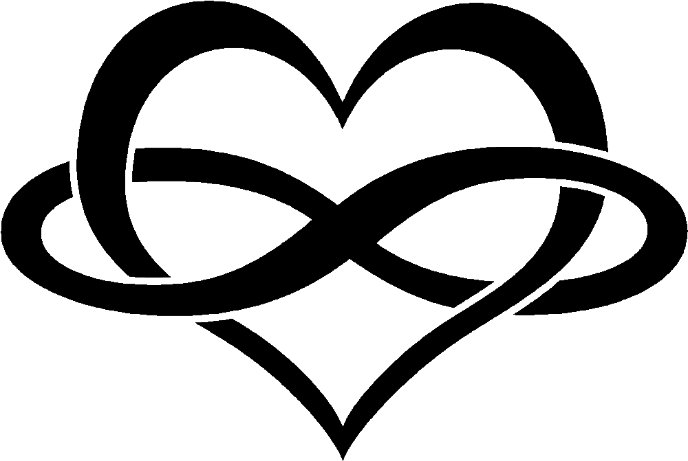 Heart With Infinity Sign Tattoo - Love Infinity Symbol Png - Free Transparent PNG Clipart Images Download. - Tattoo Transparent PNG Free Download