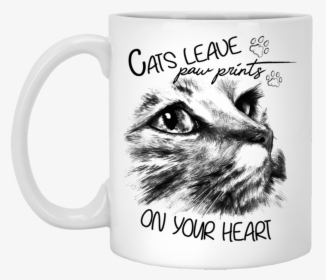 Cats Leave Paw Prints On Your Heart Cat Mugs Vota Color - Cat Face Tattoo Design, HD Png Download - Tattoo Transparent PNG Free Download