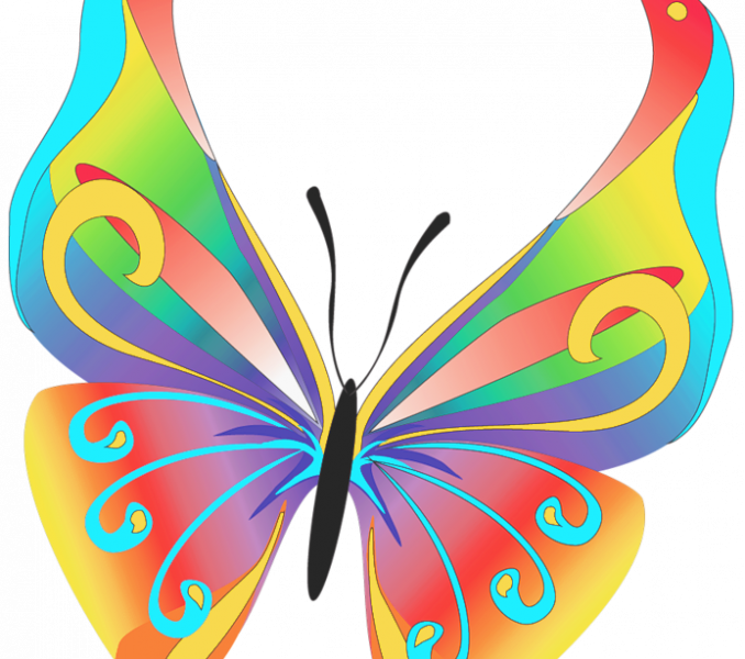 Free Butterfly Clipart Free Butterflies Cliparts Download - Colorful Butterfly Tattoos - Free Transparent PNG Clipart Images Download. - Tattoo Transparent PNG Free Download