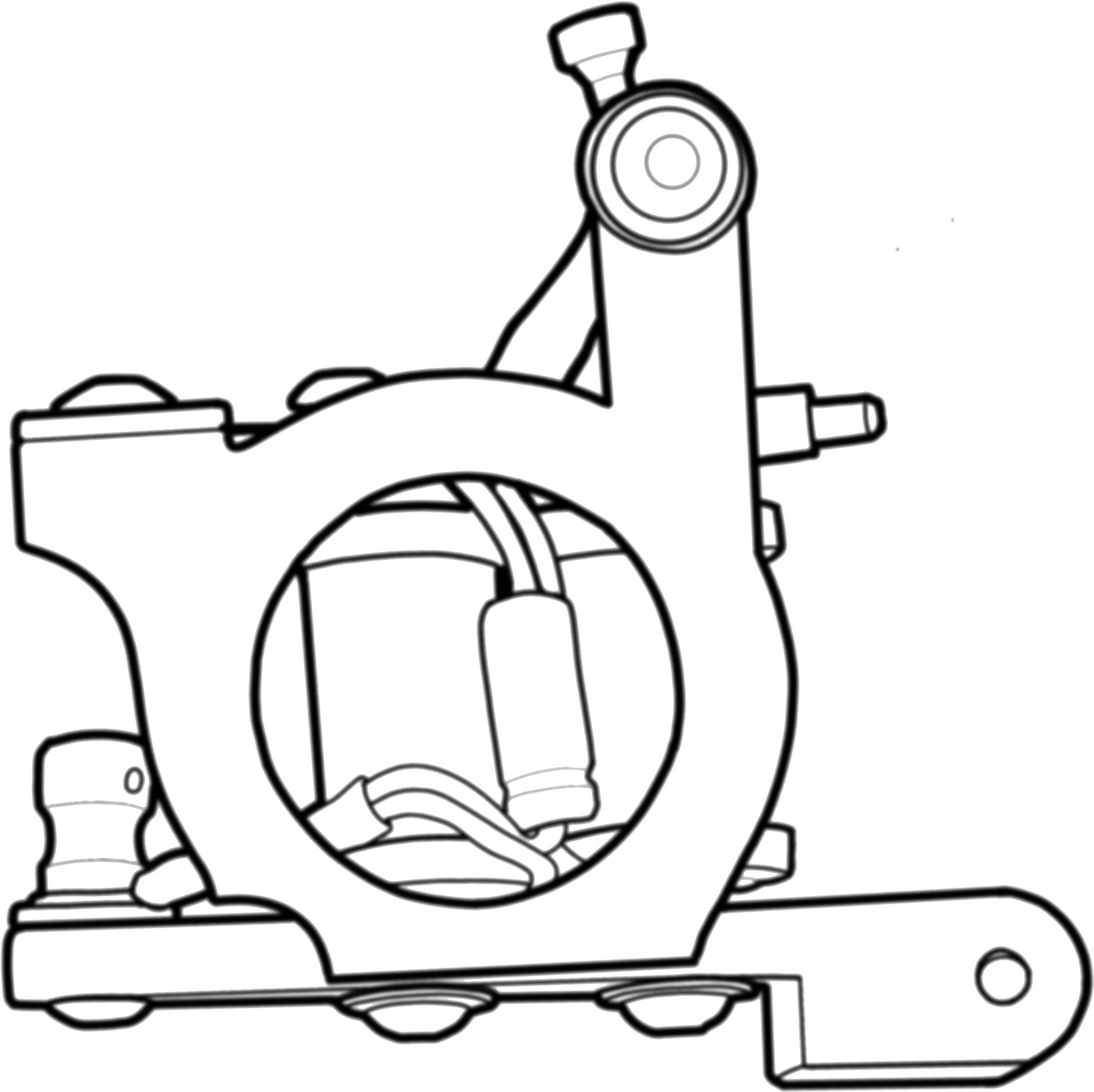 Graphic Royalty Free Download Tattoo Machine Drawing - Line Art - Free Transparent PNG Clipart Images Download. - Tattoo Transparent PNG Free Download