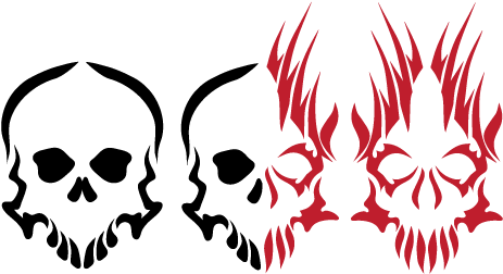 More Like Good And Evil Tribal Skulls By Demonking-aka - Evil Tribal Tattoo Designs - Free Transparent PNG Clipart Images Download. - Tattoo Transparent PNG Free Download