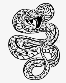 Rose Clipart Snake - Transparent Snake Tattoo Png, Png Download - Tattoo Transparent PNG Free Download