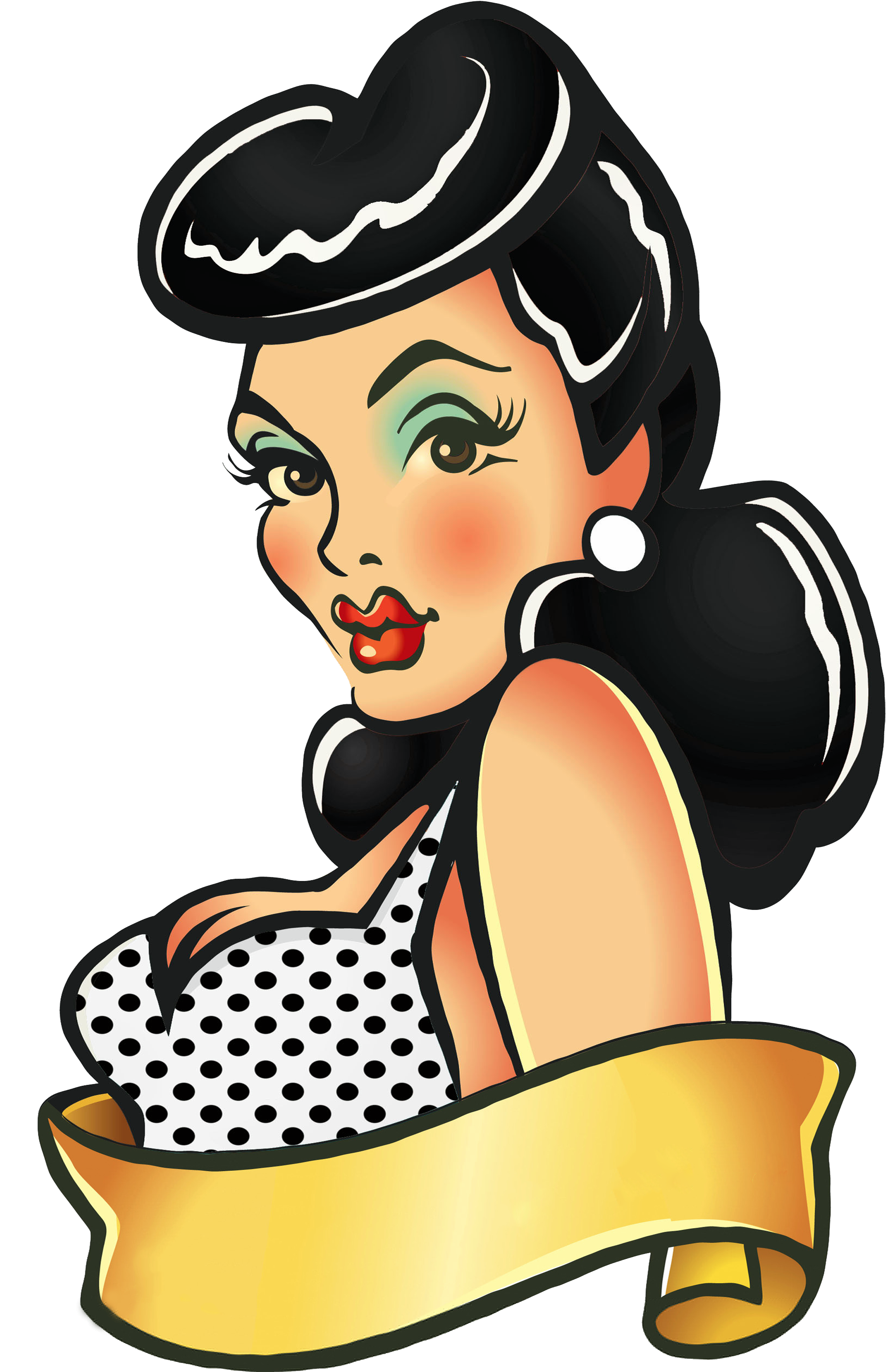 Tattoo Clipart Greaser - Pin Up Girl Png - Free Transparent PNG Clipart Images Download. - Tattoo Transparent PNG Free Download