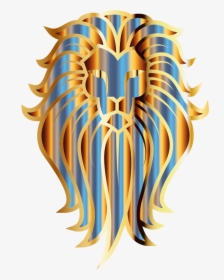 Chromatic Lion Face Tattoo No Background - Face Tattoo, HD Png Download - Tattoo Transparent PNG Free Download